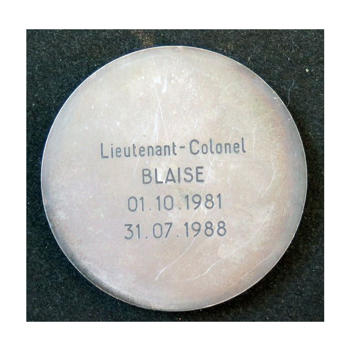 SCERCAT : Médaille en métal argenté du SCERCAT attribuée au LCL Blaise 1981-1988