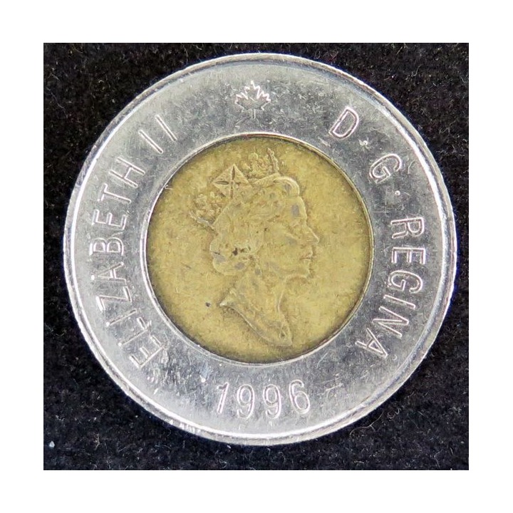 CANADA : pièce de 2 dollars canadiens 1996