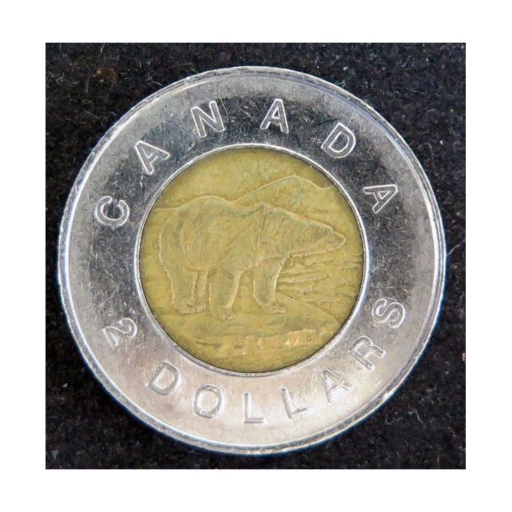 CANADA : pièce de 2 dollars canadiens 1996