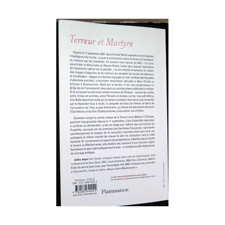 terreur et Martyre Relever le défi de civilisation de Gilles kepel chez Flammarion