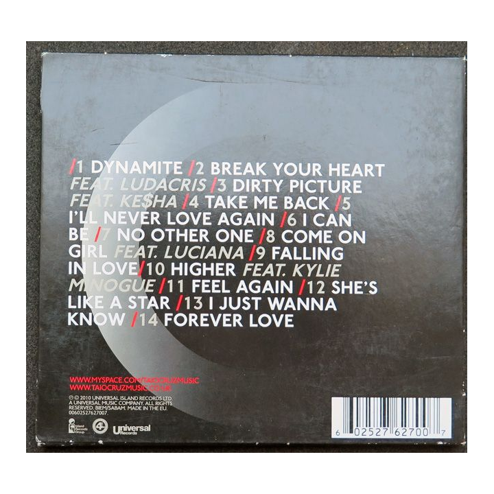 DISQUE CD Taio Cruz Rockstarr Dynamite Break your Heart Dirty picture