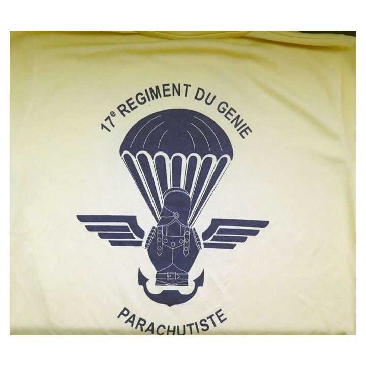 17° RGP : T shirt sport 3° Compagnie du 17° RGP jaune taille XL