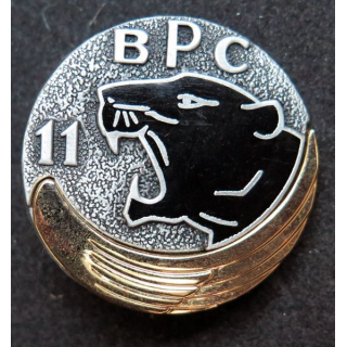 11° BPC : insigne métallique du 11° bataillon parachutiste de choc réalisé par Arthus Bertrand pour les Editions Atlas