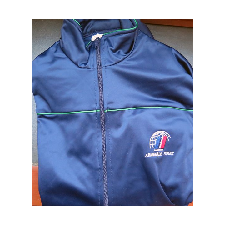 Veste de survêtement armée de terre bleue marine taille 174 