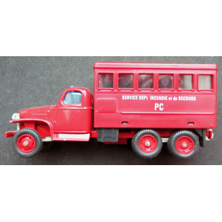 Camion pompiers GMC n° 23 en métal  Solido