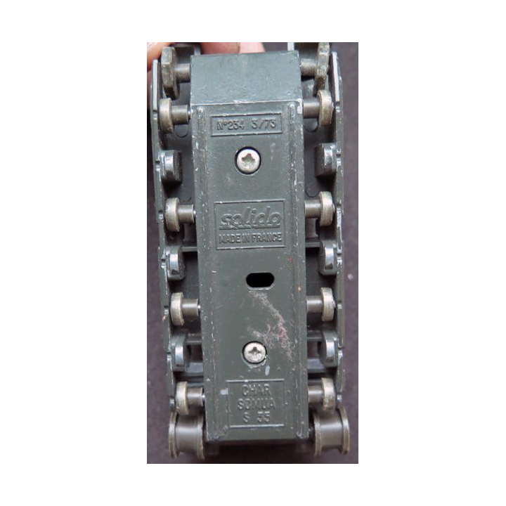 Char blindé SOMUA S 35 n° 234 3/73 en métal Solido sans chenilles