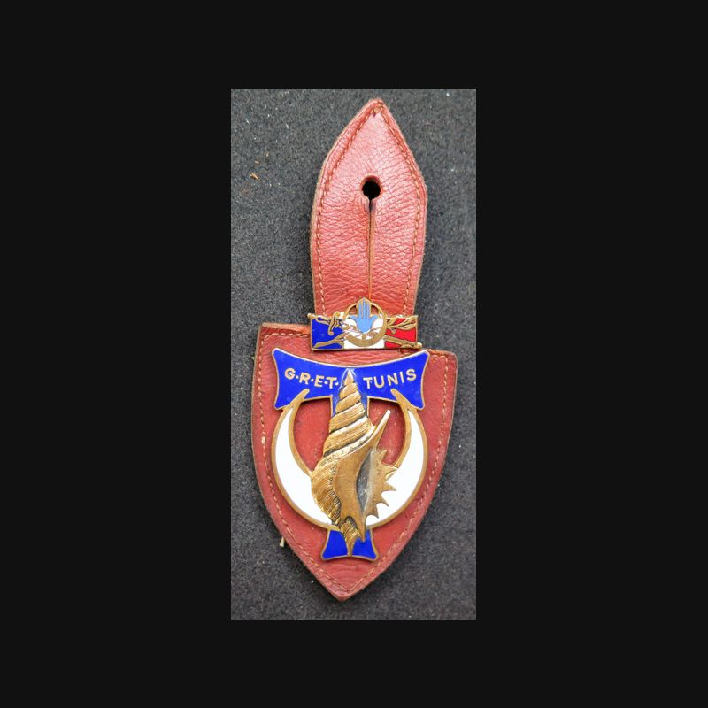 Insigne GRET 2 Lille Transmissions Armée Terre - Original émail - Occasion Bon état