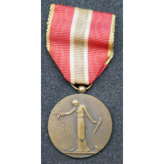 FRANCE : médaille des prisonniers civils déportés et otages de la Grande Guerre en bronze 