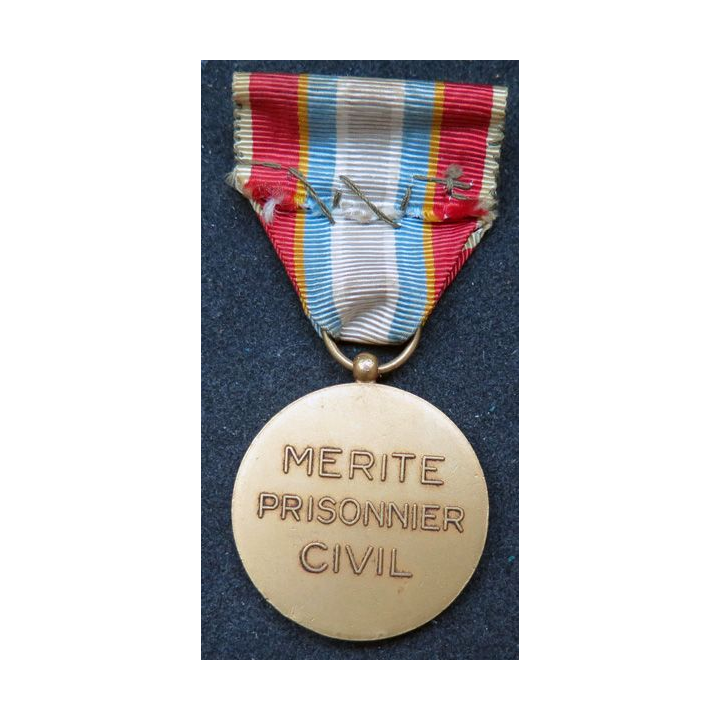 FRANCE : médaille du mérite du prisonnier civil ignée Delannoy
