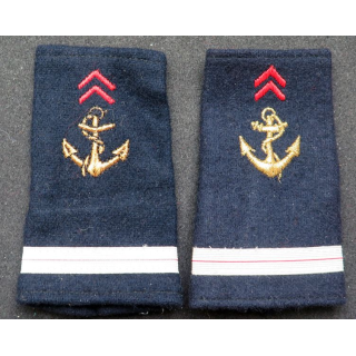 Paire de fourreau d'épaule d'adjudant des Troupes de Marine