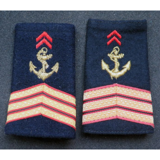Paire de fourreau d'épaule de sergent chef des troupes de marine