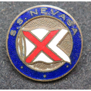 Insigne de boutonnière d'après guerre du transport de troupes SS NEVASA en émail