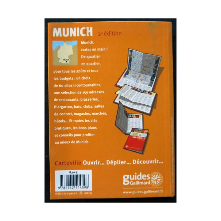 Munich Cartoville + City Map - 2° édition aux éditions Gallimard
