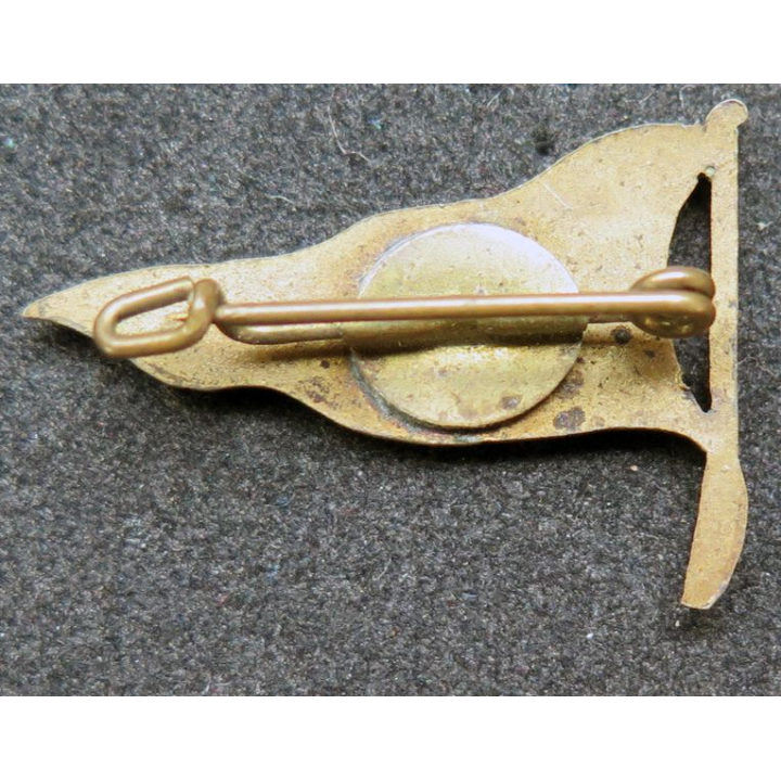 insigne du fanion émaillé français avec étoile en son centre ? largeur 3 cm