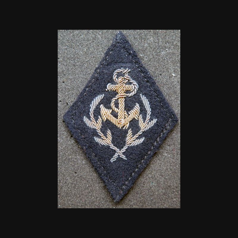 Insigne Transmissions Cannetille – Losange Tissu Mle 1945 – Armée Française