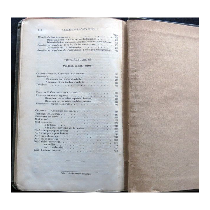 Chirurgie du membre inférieur par Georges Labey - Jacques Leveuf chez Masson & Cie Editeur 1923