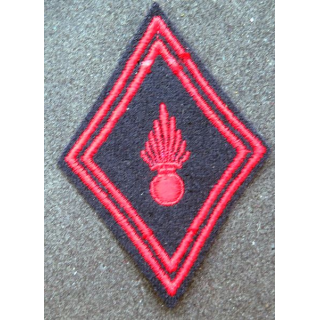 LOSANGE DE BRAS MODÈLE 45 : insigne tissu troupe Infanterie métro école St Maixent Strasbourg EAI