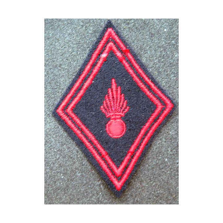 LOSANGE DE BRAS MODÈLE 45 : insigne tissu troupe Infanterie métro école St Maixent Strasbourg EAI