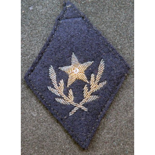 LOSANGE DE BRAS MODÈLE 45 : insigne tissu Offs S/Offs adjoints agents Corps technique en cannetille