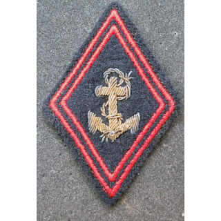 LOSANGE DE BRAS MODÈLE 45 : insigne tissu S/Offs Infanterie de Marine