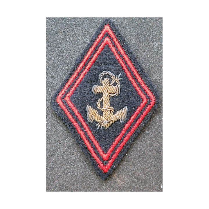 LOSANGE DE BRAS MODÈLE 45 : insigne tissu S/Offs Infanterie de Marine