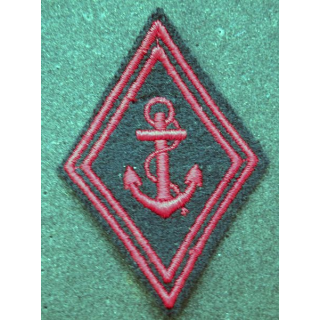 LOSANGE DE BRAS MODÈLE 45 : insigne tissu Infanterie de Marine troupe