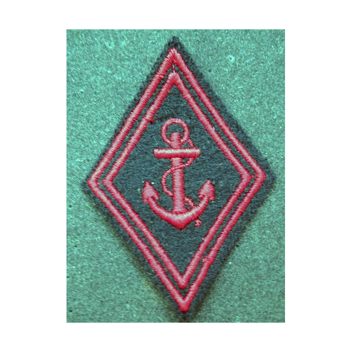 LOSANGE DE BRAS MODÈLE 45 : insigne tissu Infanterie de Marine troupe
