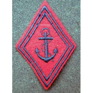 LOSANGE DE BRAS MODÈLE 45 : insigne tissu Troupe Artillerie de Marine