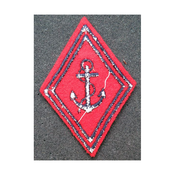 LOSANGE DE BRAS MODÈLE 45 : insigne tissu Troupe Artillerie de Marine