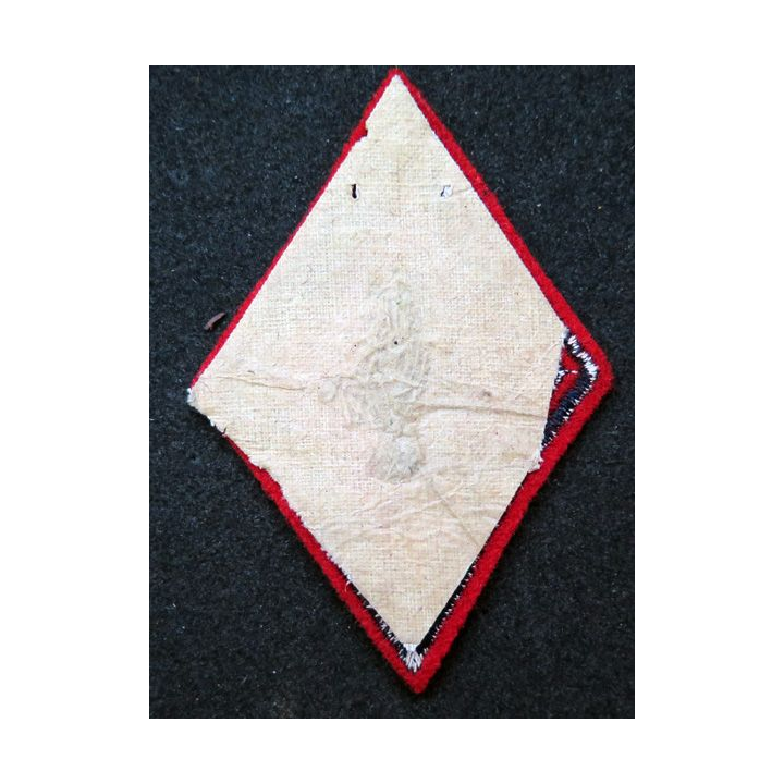 LOSANGE DE BRAS MODÈLE 45 : insigne tissu élèves Officiers et S/offs Ecole d'Artillerie 