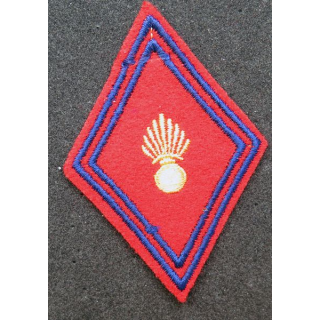 LOSANGE DE BRAS MODÈLE 45 : insigne tissu Offs S/Offs Ecole Artillerie