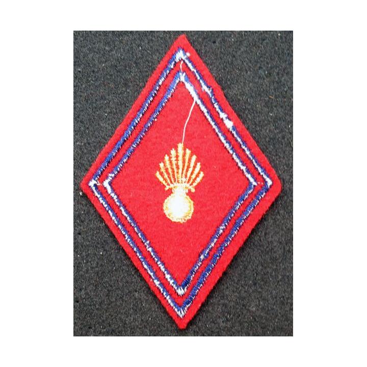 LOSANGE DE BRAS MODÈLE 45 : insigne tissu Offs S/Offs Ecole Artillerie
