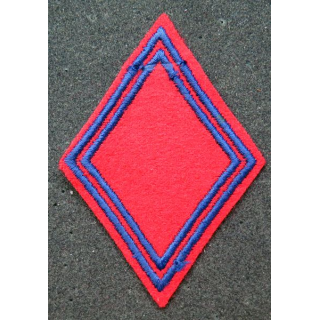 LOSANGE DE BRAS MODÈLE 45 : insigne tissu Artillerie métropolitaine troupe non réglementaire