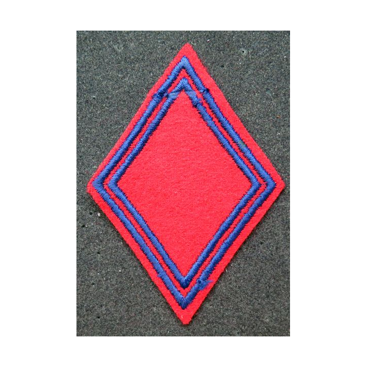 LOSANGE DE BRAS MODÈLE 45 : insigne tissu Artillerie métropolitaine troupe non réglementaire