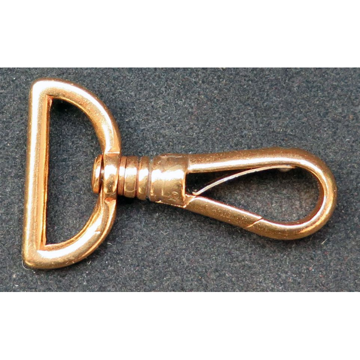 Mouqueton doré pour ceinturon d'officier ou d'élève officier Grande Tenue 1976