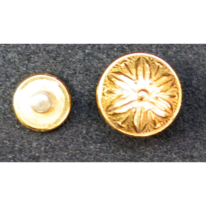 Bouton double doré pour ceinturon d'officier ou d'élève officier Grande Tenue