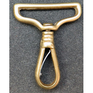 Mouqueton bronze pour ceinturon d'officier ou d'élève officier 1974