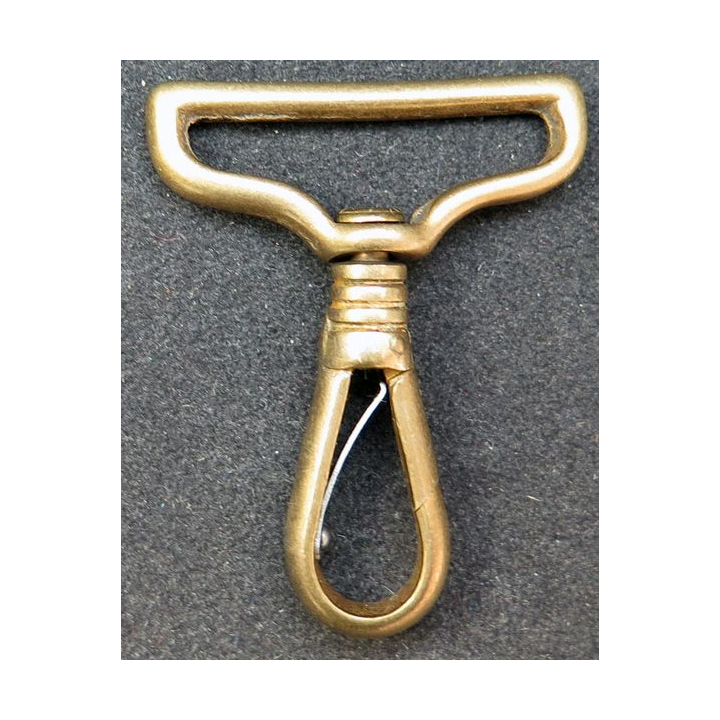 Mouqueton bronze pour ceinturon d'officier ou d'élève officier 1974