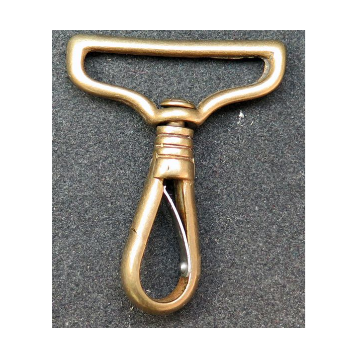 Mouqueton bronze pour ceinturon d'officier ou d'élève officier 1974