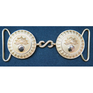 Agrafe à 2 médaillons diamètre 50 mm avec crochet pour ceinturon d'officier ESMIA