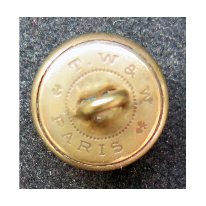 Lot de 10 boutons pour veste Toutes armes dorés 2cm et 1,5 cm