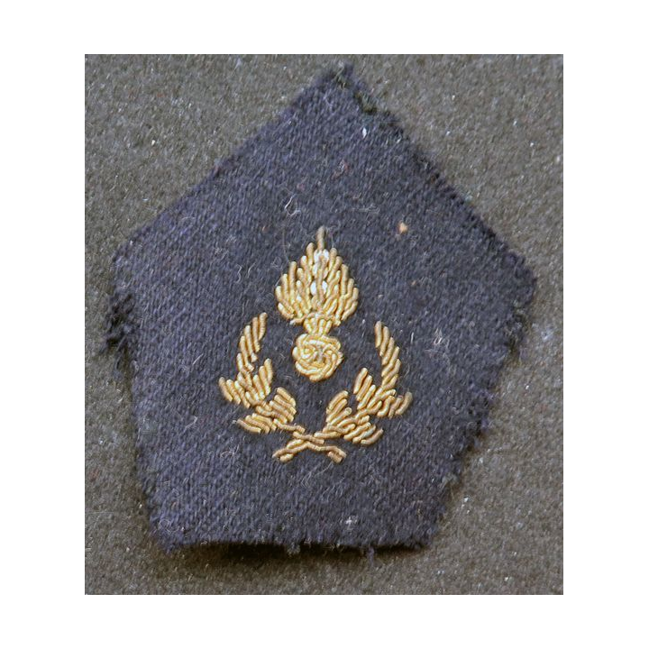 paire de soutache (insigne de col) de l'intendance en cannetille