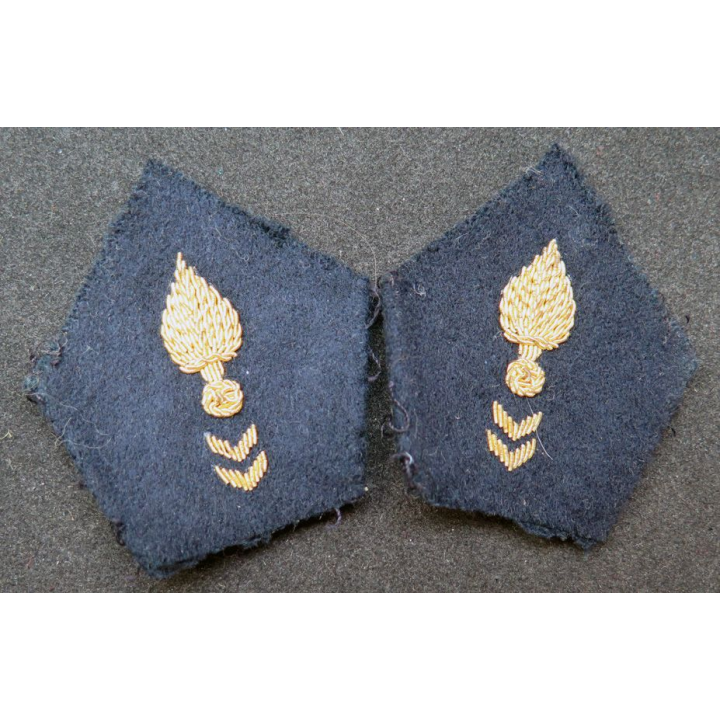 paire de soutache (insigne de col) du CTA en cannetille