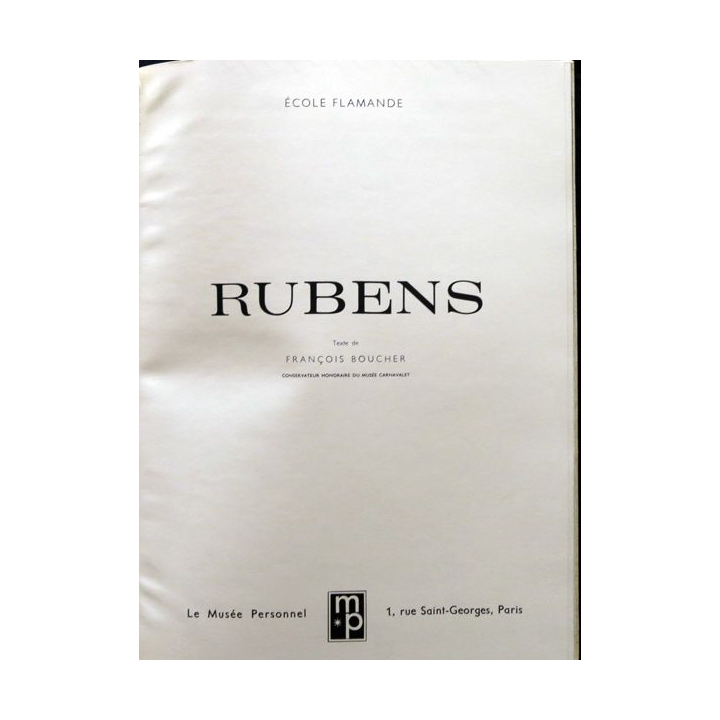 Rubens l'Ecole Flamande de Roger Allegret  aux éditions Abrams New York Collection musée personnel