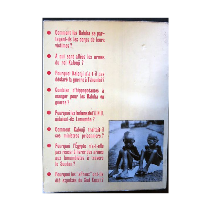 Nous Ces Affreux.- Dossier Secret De L'ex-Congo Belge de Michel Borri  aux éditions Galic 1962