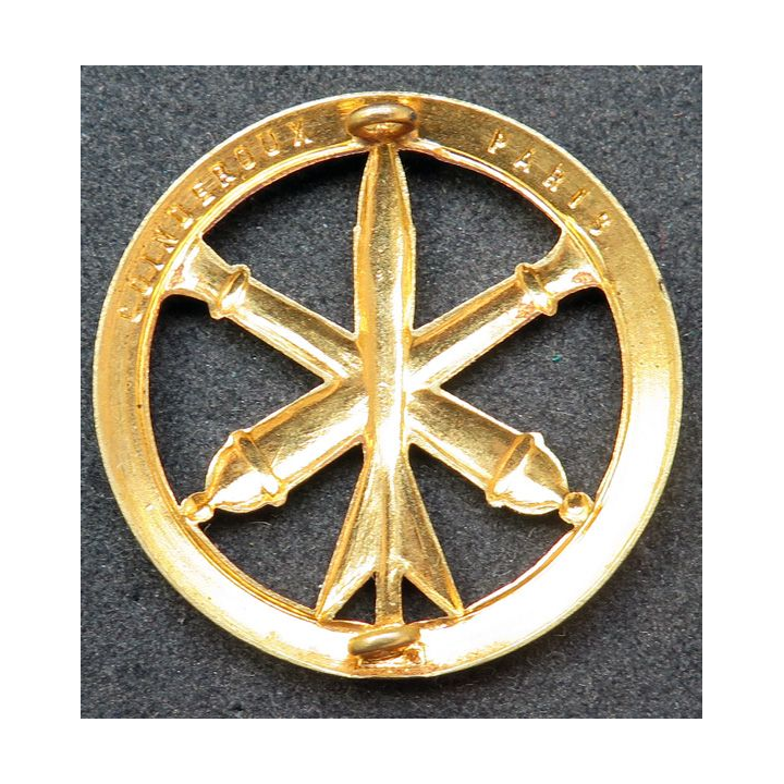 Insigne de béret de l'artillerie de fabrication Coinderoux 