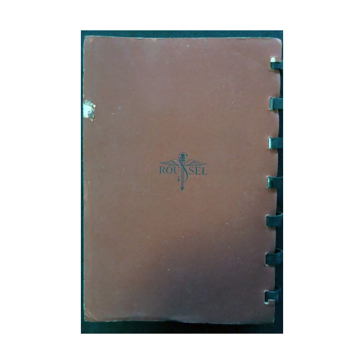 Memento Roussel des Laboratoires Roussel Paris