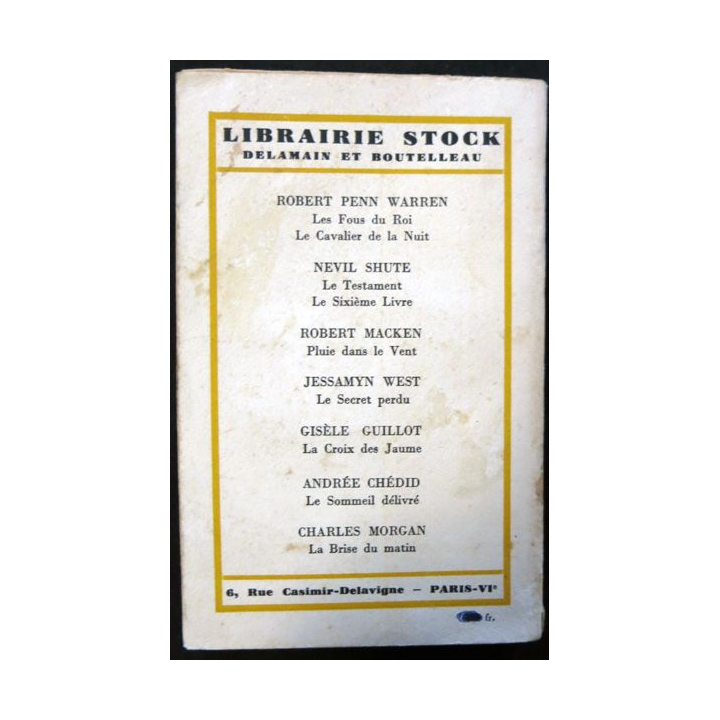 La mère (Roman1952) de Pearl Buck aux éditions Librairie Stock