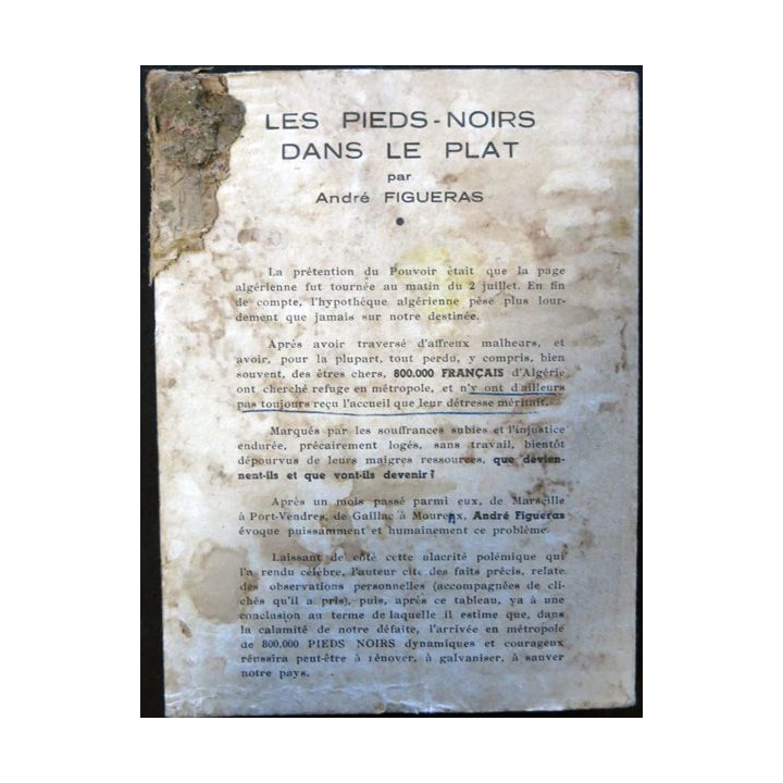 Les pieds noirs dans le plat (1962) de André Figueras aux éditions Les Presses du Mail