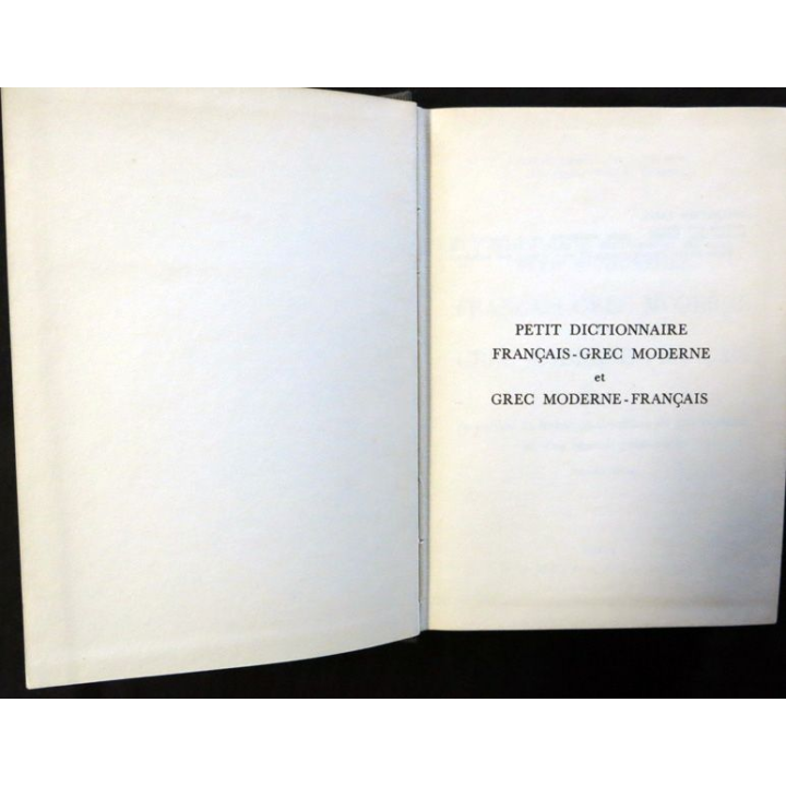 Petit dictionnaire Français-grec moderne de André Mirambel aux éditions G.P Maisonnneuve & Larose